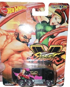 Camión de carretera Hot Wheels Capcom V Street Fighter 2019 ¡Real Riders! Metal - Imagen 1 de 3