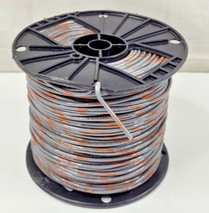 (500FT) Filo Alan 12 AWG Filo di rame incagliato 600V MTW VW-1 AWM E83039 Grigio/Arancione - Foto 1 di 11