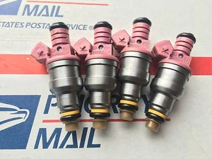 Juego de 4 boquillas de inyector de combustible BOSCH 2,5 L 91-95 Jeep Cherokee Wrangler Upgrade 21 lb - Imagen 1 de 1