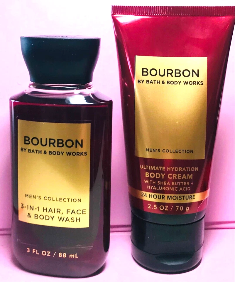 $$$AVE ~ MEN'S BOURBON ~ 2PC TRAVEL GIFT SET ~ Bath & Body Works ~ SHIPS FREE! - Image 1 of 1