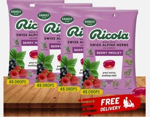 CASE Lot of 36 Ricola Berry Medley Throat Drops, 45 Count EXP 06/2026 FREE SHIP - Picture 1 of 4