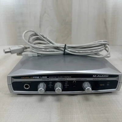 M-Audio MobilePre USB Audio Interface Preamp Phantom Power Mic/Line Inputs 2007 - Image 1 of 4