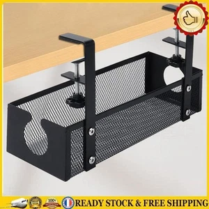Desk Cable Organizer Under Table Cable Management Rack Under Desk Cord Organizer - Bild 1 von 10