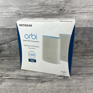 Netgear RBK50-100NAS Orbi AC3000 Tri-Band Whole Home WiFi System (2-Pack) - NEW - Picture 1 of 7