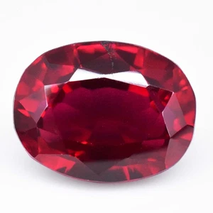 Stunning 28.90 Ct Oval Almandine Red Garnet Sri Lanka Certified Loose Gemstone - Picture 1 of 4