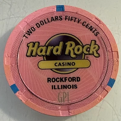 HARD ROCK CASINO $2.50 CHIP CASINO ILLINOIS ENVÍO COMBINADO Foto 1 de 3