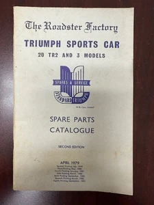TRIUMPH SPORTS CAR SPARE PARTS CATALOGUE 1979 2nd Ed. - Bild 1 von 11