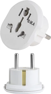 Universal Steckdosen Adapter 2 STK, EU Reiseadapter China Deutschland Stecker, U - Bild 1 von 12