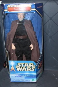 Star Wars Attack of the Clones Count Dooku Hasbro 12" Action Figure Free S&H - Picture 1 of 15