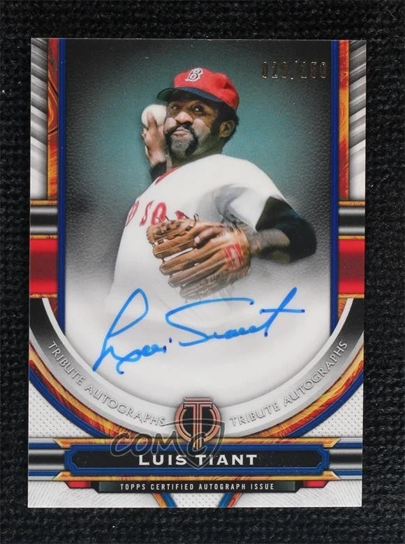 2023 Topps Tribute Tribute Auto Blue /150 Luis Tiant #TA-LT Auto - Image 1 of 2