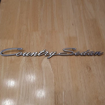1966–1968 Ford Country Sedan Script Emblem – OEM C6AB-71291A36A – Vintage Wagon - Изображение 1 из 3