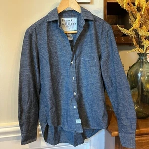 Frank & Eileen "Eileen" Washed Indigo - Hemd mit Knopfleiste 100% Baumwolle Damen XS - Bild 1 von 13