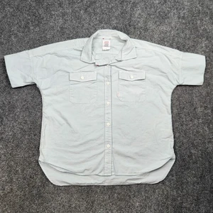 Topo Designs Shirt Damen Large Hellblau Kurzarm Utility Bio Baumwolle - Bild 1 von 8