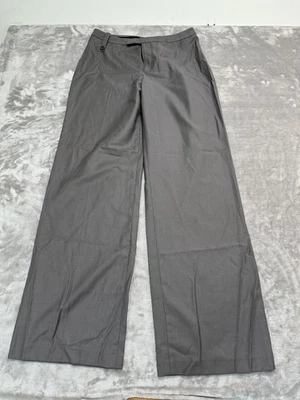 Pantalones Merona para mujer talla 6 gris pierna ancha bolsillo para monedas 32" entrepierna nuevos con etiquetas Foto 1 de 4