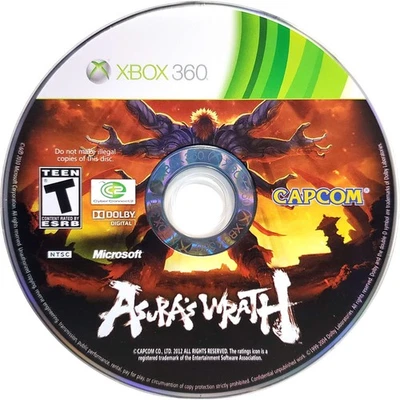 Scratch-Free - Asura's Wrath - Microsoft Xbox 360 Pristine Tested Authentic - Image 1 of 4