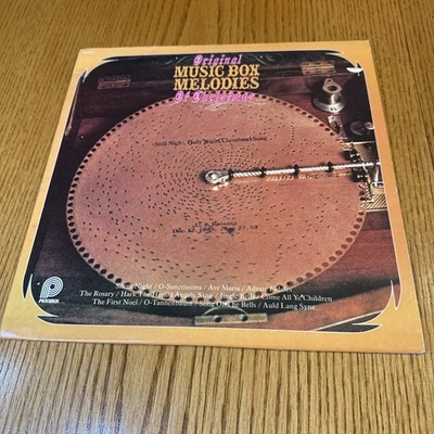 Original Music Box Melodies of Christmas 12” Vinyl Record 33 RPM Antique 1970 - Image 1 of 4