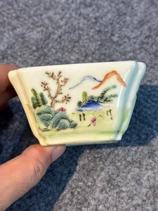 Fine Chinese Collectable Art Hand Painting Famille Rose Porcelain Wash - Picture 1 of 9