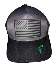 Cappello camionista Runs Deep Tactical USA regolabile bandiera americana nero snapback - Foto 1 di 6