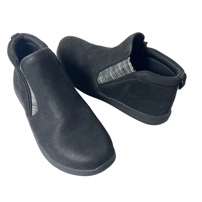 Botín Clarks Cloudsteppers para mujer talla 9M negro imitación cuero cómodo informal Foto 1 de 4