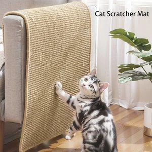 Cat Scratcher Mat Back Hook And Loop Sisal Cat Scratching Mat Protect Couch For - Picture 1 of 23