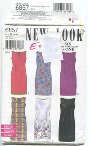 New Look 6857 Misses' Sleeveless Dresses SZ 8-18 UNCUT - Picture 1 of 3