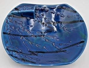 Alvino Bagni Raymor Rimini Blau Lava Glasur Tisch Aschenbecher Italy R213 Schmuckschale - Bild 1 von 16