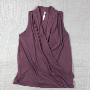 Top Fabletics donna viola medio Aruba avvolgente canotta senza maniche yoga attivo - Foto 1 di 21