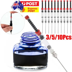3/5/10Pcs Fountain Pen Spring Ink Auxiliary Absorber Syringe For Converter Tool - Picture 1 of 15