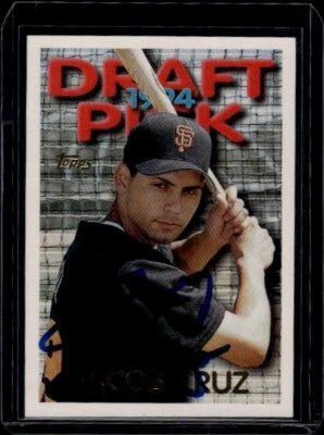 1995 Topps #521 Autographed Jacob Cruz Trading Card - Image 1 of 2