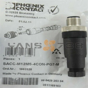 1PCS Phoenix Contact Connector SACC-M12MS-4CON-PG 7-M 1662528 new - Picture 1 of 6