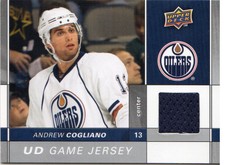 2009-10 (OILERS) Upper Deck Game Jerseys #GJ2AC Andrew Cogliano     