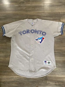 VINTAGE AUTHENTIC PAUL MOLITOR BLUE JAYS JERSEY 48 XL RUSSELL RARE! MLB - Picture 1 of 9