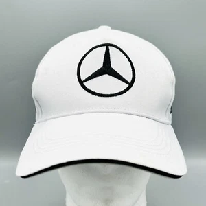 Mercedes AMG Petronas Formula One Team Embroidered White Strapback Hat Cap - Picture 1 of 14