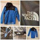 The North Face Jacket Boys Medium 10 12 Blue Hooded Raincoat Dryvent Wind Zip