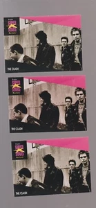 Lot of 3 identical The Clash rock band trading cards Pub. early 1990s Musicards - Picture 1 of 2