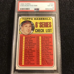 Brooks Robinson Checklist 1969 Topps #504 PSA 6 - Picture 1 of 6