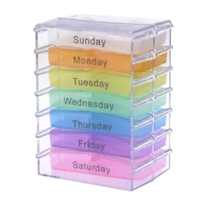 Medizin wöchentliche Aufbewahrung Pille 7 Tage Tablette Sortierer Box Behälter Etui5989 - Bild 1 von 6