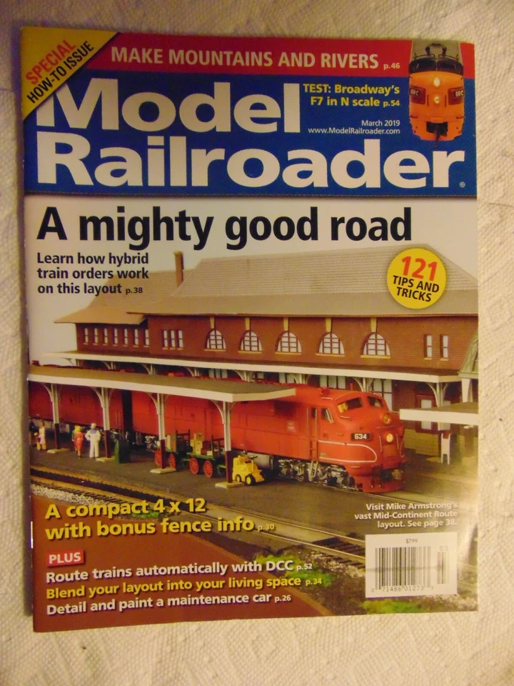 MODEL  RAILROADER Magazine March 2019 Paint a maintenance car - Image 1 of 1