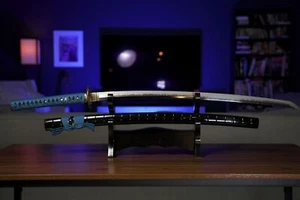 Hanbon Forge Hawk Katana - Hazuya Polish Choji Hamon 1095 High Carbon Steel - Picture 1 of 7