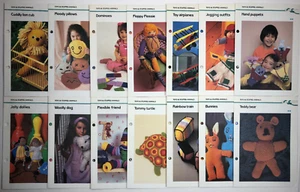 14 Marshall Cavendish TOYS and STUFFED ANIMALS Crochet Patterns Vintage 1980s - Picture 1 of 5
