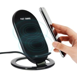 WIRELESS CHARGER 15W FAST STAND DETACHABLE 2-COILS CHARGING PAD SLIM for PHONES - Picture 1 of 6