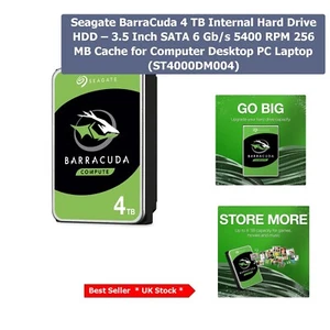 Upgrade to BarraCuda 4TB Internal Hard Drive - Quick 5400 RPM SATA Performance - Picture 1 of 7