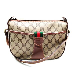 Gucci Shoulder Bag  Brown PVC 1187140