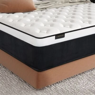 10"12"14" Twin Full Queen King Size Mattress Hybrid Foam Pocket Coils Bed In Box - Image 1 of 4