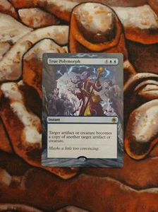 Magic the Gathering True Polymorph Hand Painted Custom MTG Altered Art Alter - Picture 1 of 1