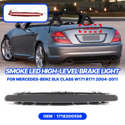 Tercera luz de freno trasera de alto nivel humo para Benz Clase SLK W171 R171 04-11 Foto 1 de 4