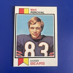 1973 TOPPS Football MAC PERCIVAL #512 Chicago BEARS