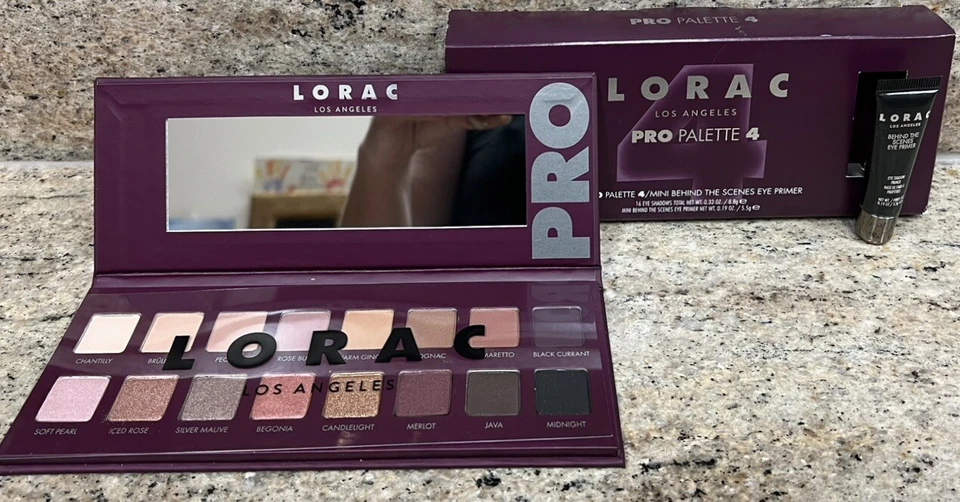 Lorac PRO 4 Ultra-Pigmented Eyeshadow Palette + Mini Primer Limited Edition BIN - Image 1 of 1