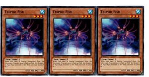 Yugioh - 3X Tripod Fish - Common - 1st Edition - ABYR-EN006 - Near Mint - Picture 1 of 1