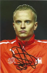 SWITZERLAND, KASIMPASA & KOSOVO: FLORENT HADERGJONAJ SIGNED 6x4 ACTION PHOTO+COA - Picture 1 of 1